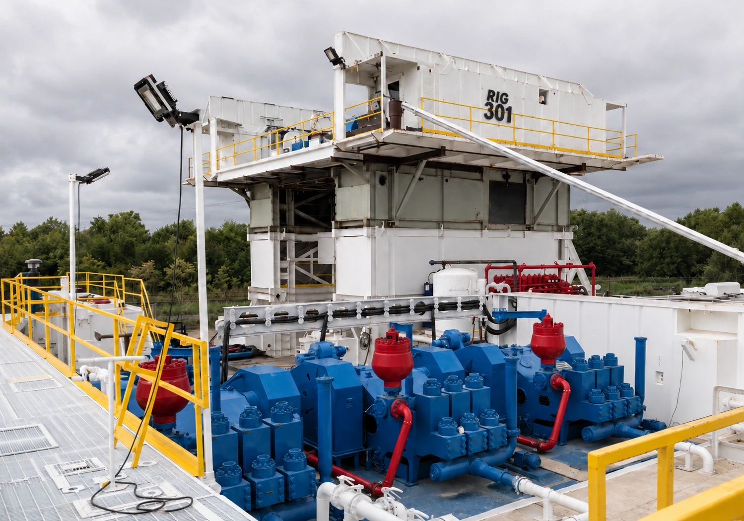 band d oil and gas land drilling rig 301